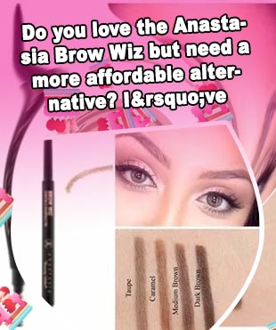 Anastasia brow wiz colors