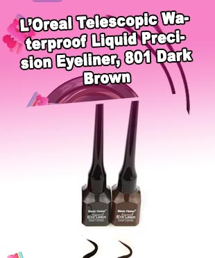 Brown waterproof liquid eyeliner