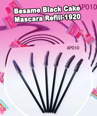 Cake mascara brush