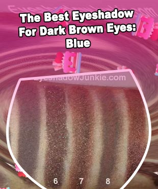 Dark brown eyeshadow