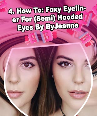 Fox eyeliner for hooded eyes
