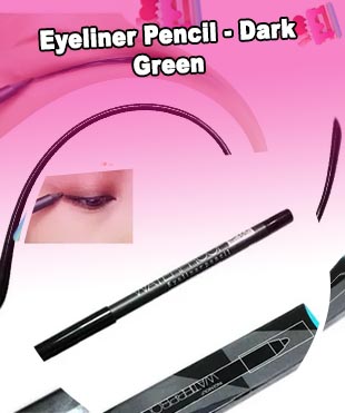 Green eyeliner pencil