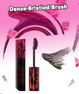Mascara with small round brush