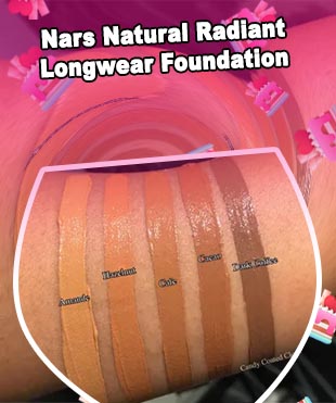 Nars radiant foundation colors