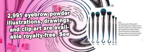 Powder brush eyebrow tattoo