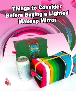 Stand up makeup bag