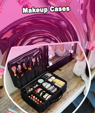Suitcase makeup kit
