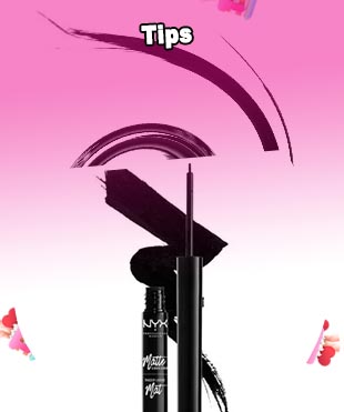 Waterproof liquid eyeliner brush tip